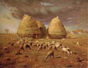 Jean Francois Millet Spring,haymow oil on canvas